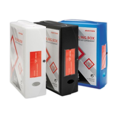 Boîte valisette personnalisable en polypropylène A4 - Dos 10 cm - Shopdeschefs