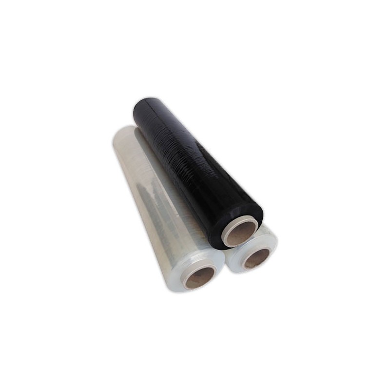 rouleaux de film étirable manuel 17µ -450mm x 270m noir x6 - Shopdeschefs