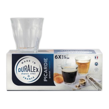 Verres à café 9 cl PICARDIE x6 - Duralex