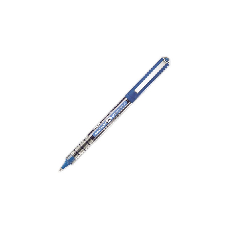 Roller uni-ball eye ocean care 0,5 mm bleu - Ecriture fine - Uni Ball