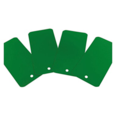 Etiquettes plastiques avec trou de suspension - 110 x 55mm - Verte x1000 - Shopdeschefs