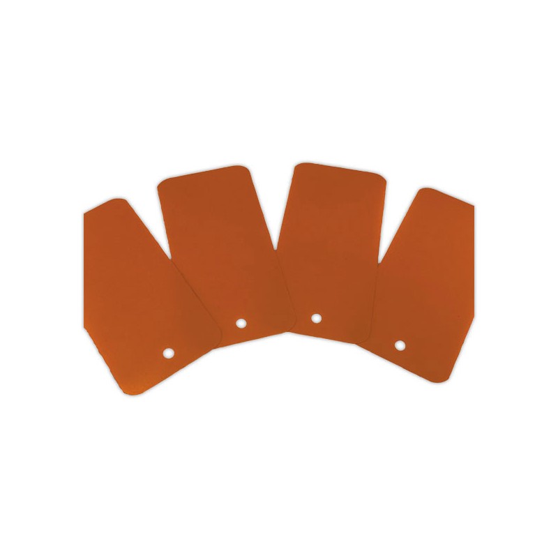 Etiquettes plastiques avec trou de suspension - 110 x 55mm - Orange x1000 - Shopdeschefs