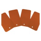 Etiquettes plastiques avec trou de suspension - 110 x 55mm - Orange x1000 - Shopdeschefs