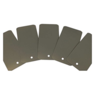 Etiquettes plastiques avec trou de suspension - 110 x 55mm - Grise x1000 - Shopdeschefs