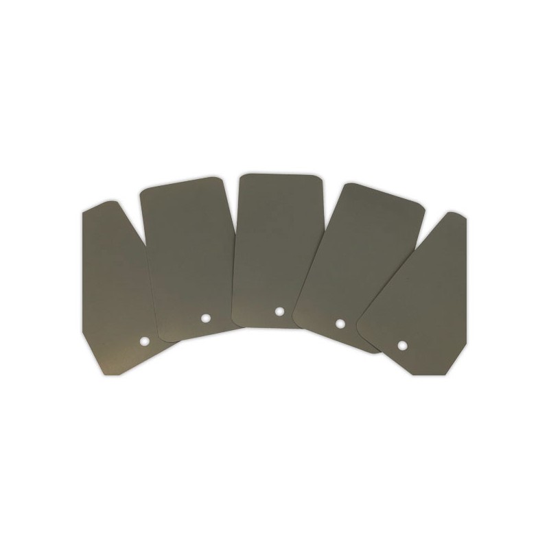 Etiquettes plastiques avec trou de suspension - 110 x 55mm - Grise x1000 - Shopdeschefs