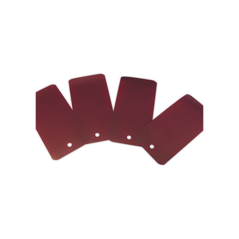 Etiquettes plastiques avec trou de suspension - 110 x 55mm - Violet x1000 - Shopdeschefs