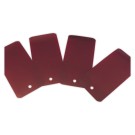 Etiquettes plastiques avec trou de suspension - 110 x 55mm - Violet x1000 - Shopdeschefs