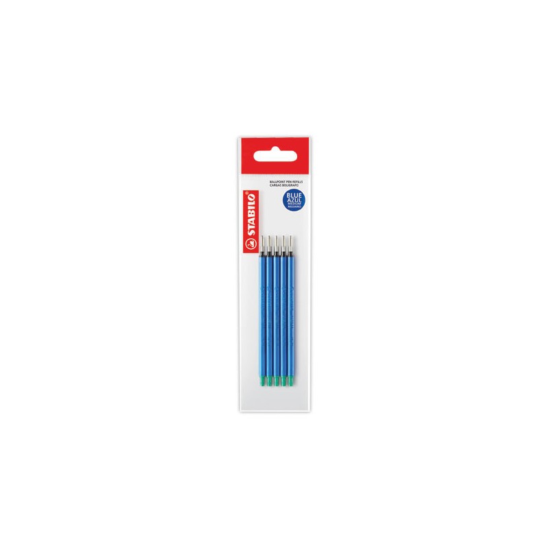 Recharges STABILO marathon - bleu x5 - Stabilo