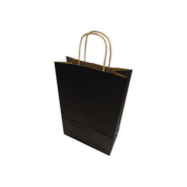 Sac poignées torsadées format Moyen : 22 x 33 x 10 cm- Noir x20 - H Green By Bong