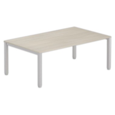 Table modulaire rectangulaire 200 x 120 acacia/ alu - Shopdeschefs