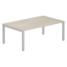 Table modulaire rectangulaire 200 x 120 acacia/ alu - Shopdeschefs