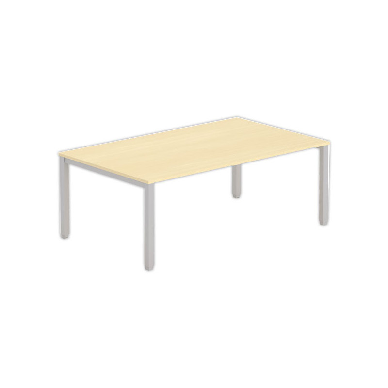 Table modulaire rectangulaire 200 x 120 hêtre/ alu - Shopdeschefs