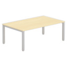 Table modulaire rectangulaire 200 x 120 hêtre/ alu - Shopdeschefs