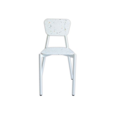 Chaise 4 pieds recyclée MAHAUT décor FLOREAL montée - Galuce