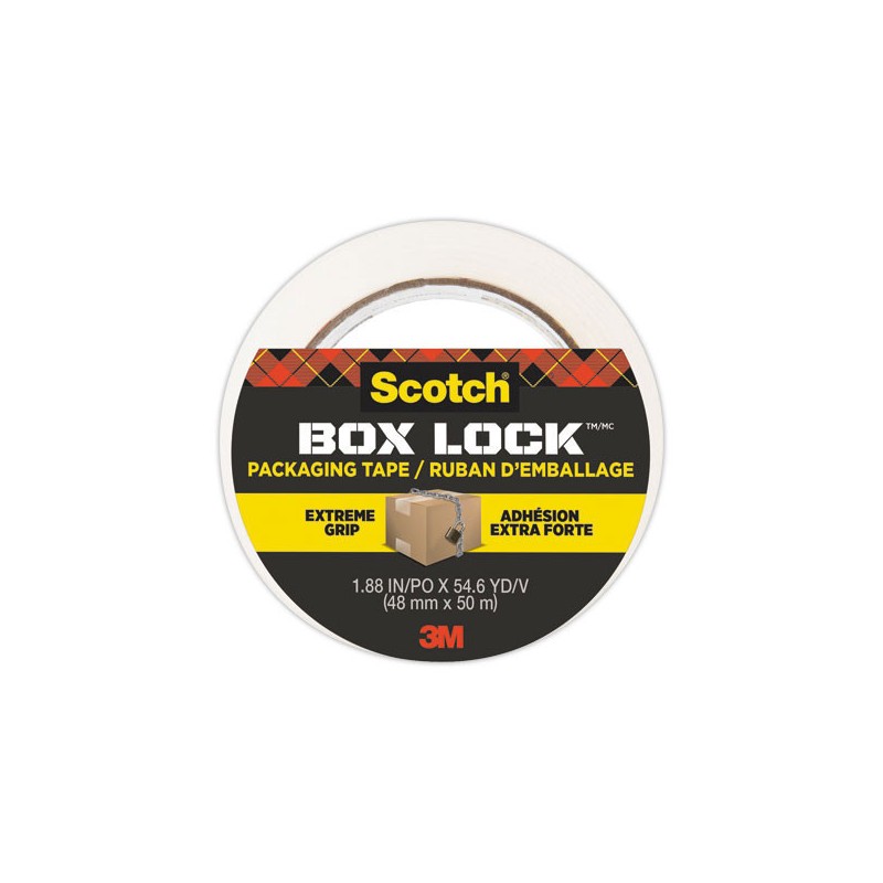 Ruban d'emballage Scotch® Box Lock 3950 48 mm x 50 m - 3M Scotch