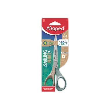 Ciseaux SHAPE GAUCHER 16cm SMILING PLANET, en bois FSC, en blister - Maped