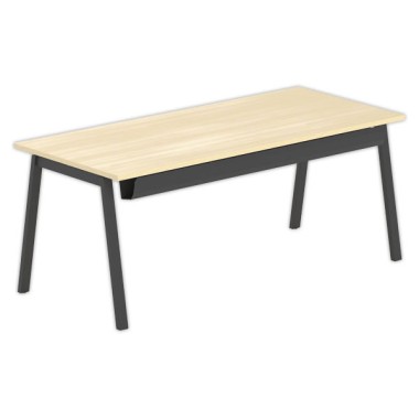 Bureau rectangulaire 180x80 Hêtre / piét. Anthracite BANGKOK - Shopdeschefs