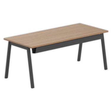 Bureau rectangulaire 180x80 Noyer / piét. Anthracite BANGKOK - Shopdeschefs