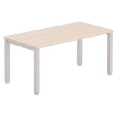 Bureau BRUXELLES 160 x 80 acacia - pieds aluminium - Fiducial Office Solutions