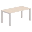 Bureau BRUXELLES 160 x 80 acacia - pieds aluminium - Fiducial Office Solutions