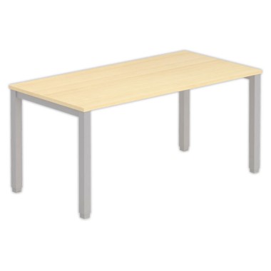 Bureau BRUXELLES 160 x 80 hêtre - pieds aluminium - Fiducial Office Solutions