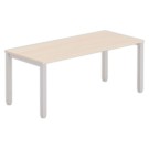 Bureau BRUXELLES 180 x 80 acacia - pieds aluminium - Fiducial Office Solutions