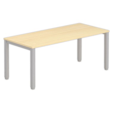 Bureau BRUXELLES 180 x 80 hêtre - pieds aluminium - Fiducial Office Solutions