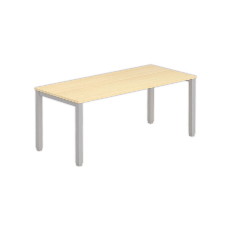 Bureau BRUXELLES 180 x 80 hêtre - pieds aluminium - Fiducial Office Solutions