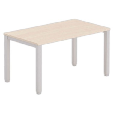Bureau BRUXELLES 140 x 80 acacia - pieds aluminium - Fiducial Office Solutions