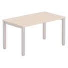 Bureau BRUXELLES 140 x 80 acacia - pieds aluminium - Fiducial Office Solutions