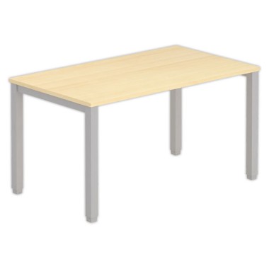 Bureau BRUXELLES 140 x 80 hêtre - pieds aluminium - Fiducial Office Solutions