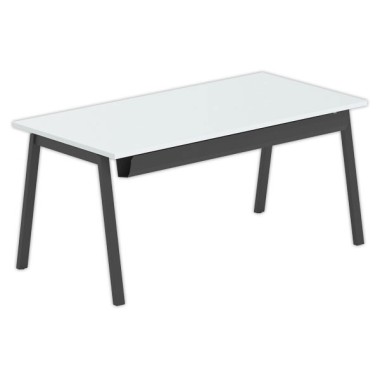 Bureau rectangulaire 160x80 Gris / piét. Anthracite BANGKOK - Shopdeschefs