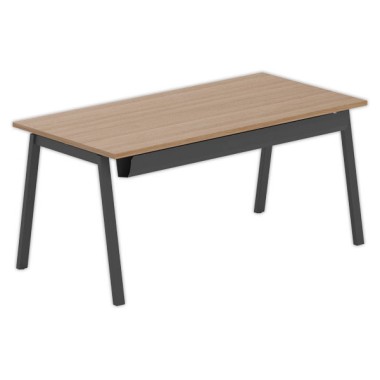 Bureau rectangulaire 160x80 Noyer / piét. Anthracite BANGKOK - Shopdeschefs