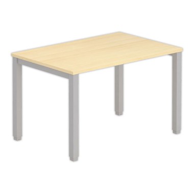 Bureau BRUXELLES 120 x 80 hêtre - pieds aluminium - Fiducial Office Solutions