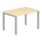 Bureau BRUXELLES 120 x 80 hêtre - pieds aluminium - Fiducial Office Solutions