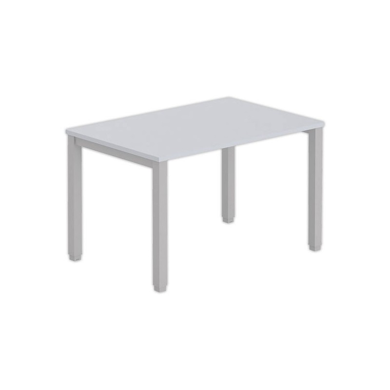 Bureau BRUXELLES 120 x 80 gris - pieds aluminium - Fiducial Office Solutions