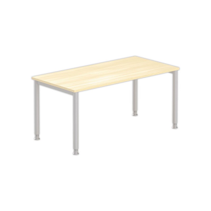 Table140 x 80 hêtre - pieds aluminium - Shopdeschefs