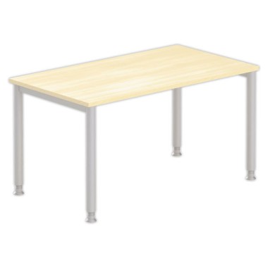 Table 160 x 80 hêtre - pieds aluminium - Shopdeschefs
