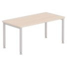Table 160 x 80 acacia clair- pieds aluminium - Shopdeschefs