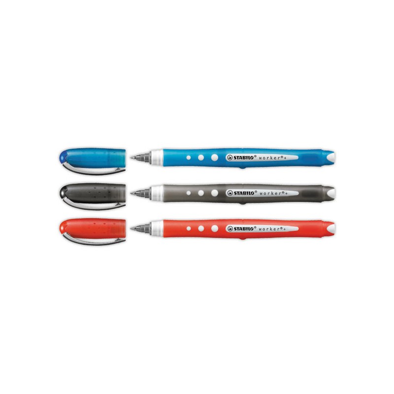 Roller pointe métal STABILO Worker Colorful - Ecriture moyenne - Stabilo