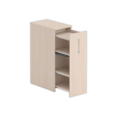 Tour de rangement ouverture à droite H1300 acacia clair - Shopdeschefs