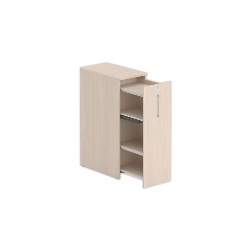 Tour de rangement ouverture à droite H1300 acacia clair - Shopdeschefs