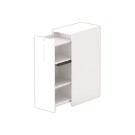 Tour de rangement ouverture à gauche H1300 blanc - Shopdeschefs