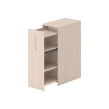 Tour de rangement ouverture à gauche H1300 acacia clair - Shopdeschefs