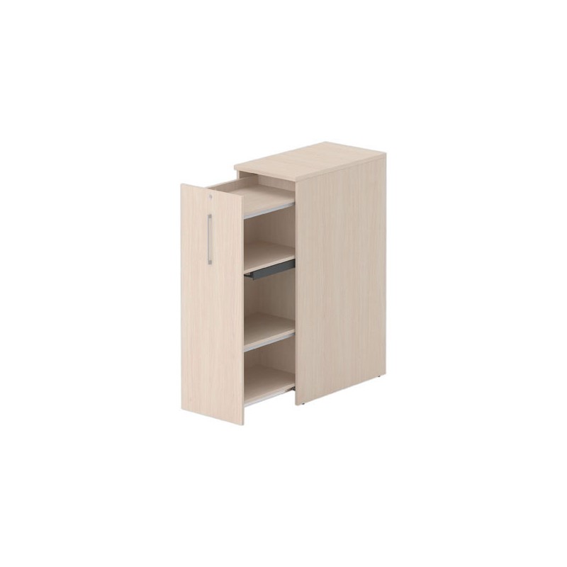 Tour de rangement ouverture à gauche H1300 acacia clair - Shopdeschefs
