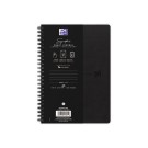 Cahier Signature broché A5 160 pages ligné. Noir - Oxford