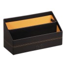 Trieur Rhodiarama simili cuir italien 26x10x13,5 cm - Noir - Rhodia