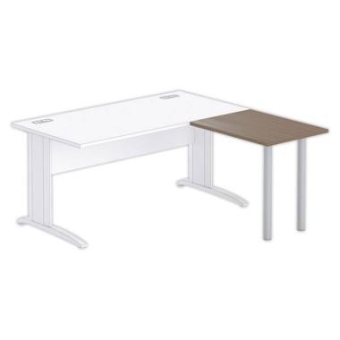 Retour BUENOS AIRES ET BUDAPEST 80 x 60 noyer - pieds alu - Fiducial Office Solutions