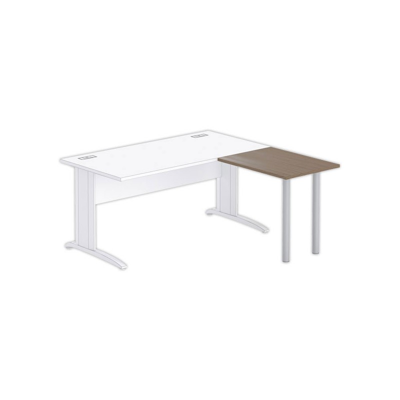 Retour BUENOS AIRES ET BUDAPEST 80 x 60 noyer - pieds alu - Fiducial Office Solutions