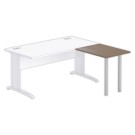 Retour BUENOS AIRES ET BUDAPEST 80 x 60 noyer - pieds alu - Fiducial Office Solutions